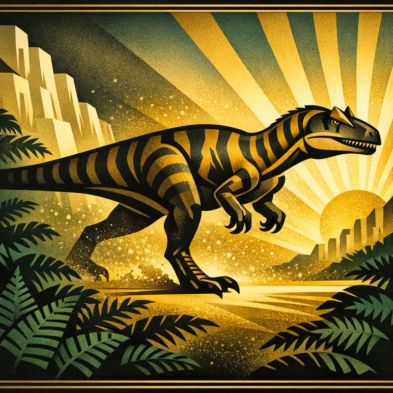 Allosaurus — Art Deco