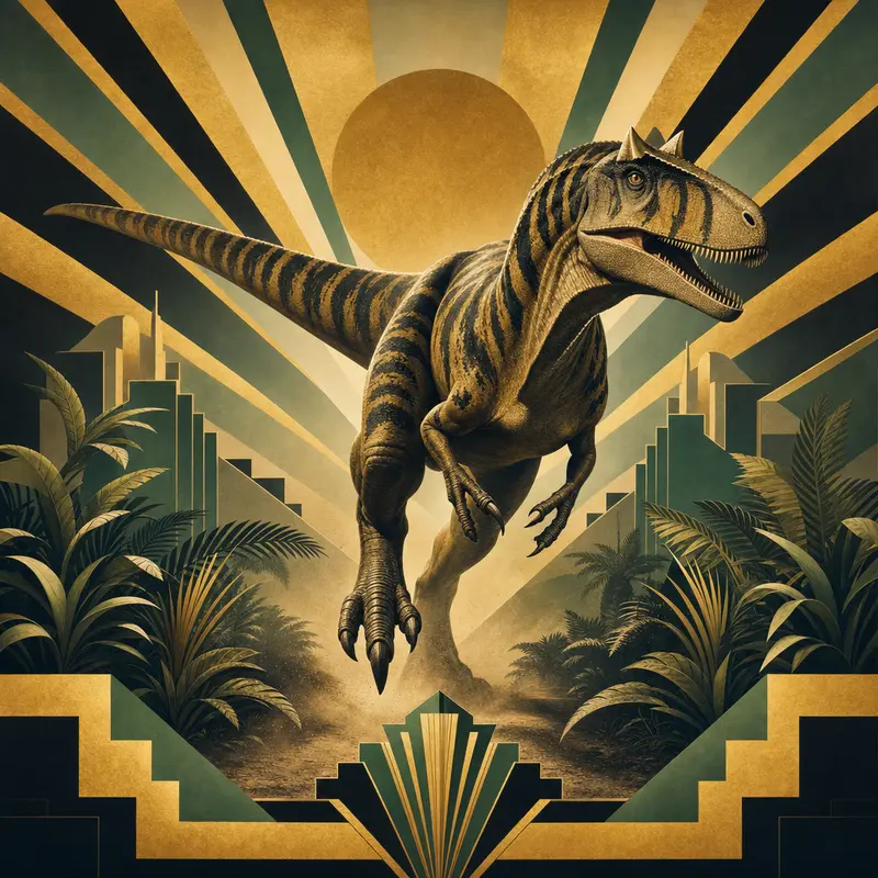 Allosaurus — Art Deco