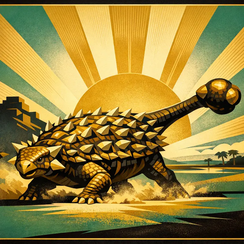 Ankylosaurus — Art Deco
