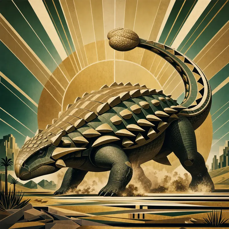 Ankylosaurus — Art Deco