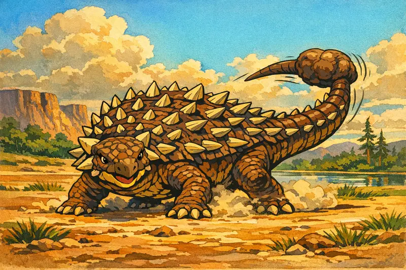 Ankylosaurus — Golden Age Cel