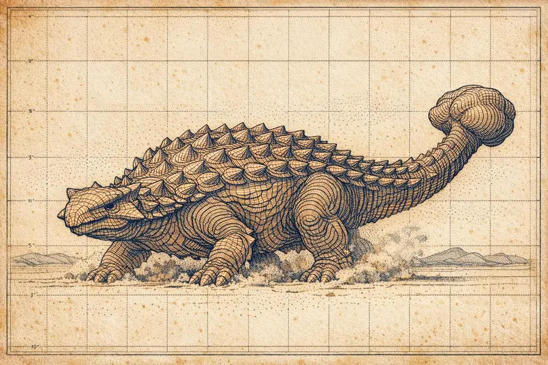 Ankylosaurus — Topographic