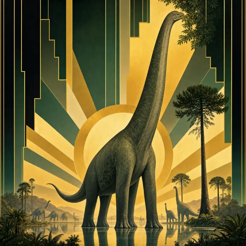 Brachiosaurus — Art Deco