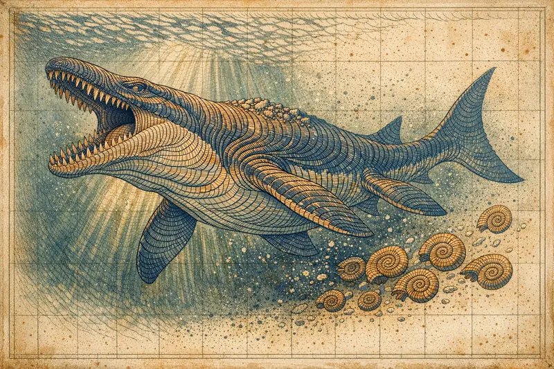 Mosasaurus — Topographic