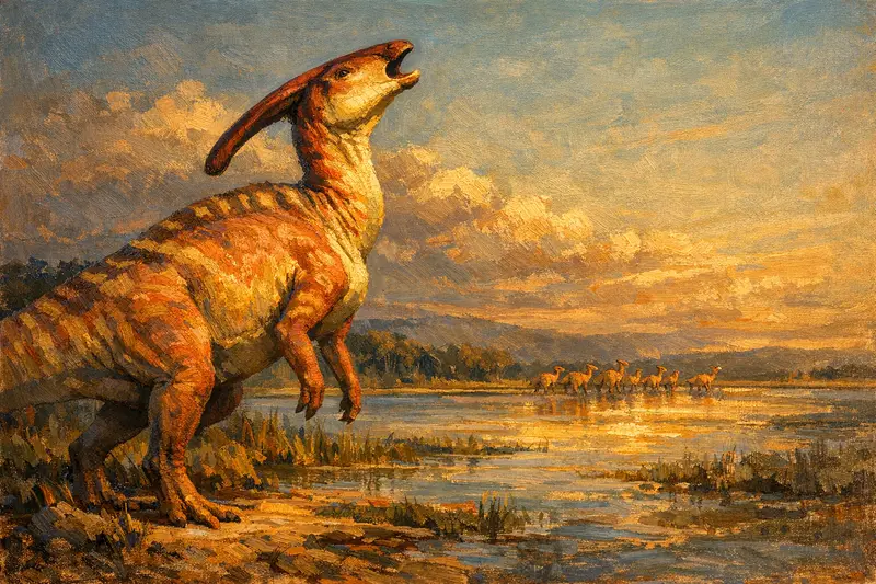 Parasaurolophus — Museum Paleoart