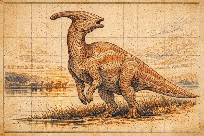 Parasaurolophus — Topographic