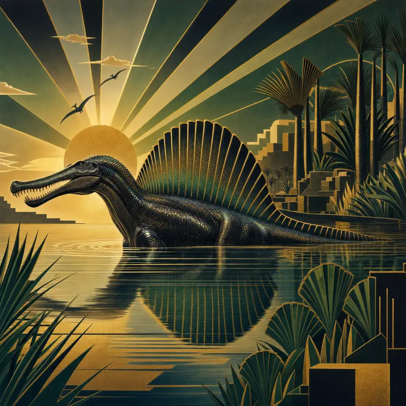 Spinosaurus — Art Deco