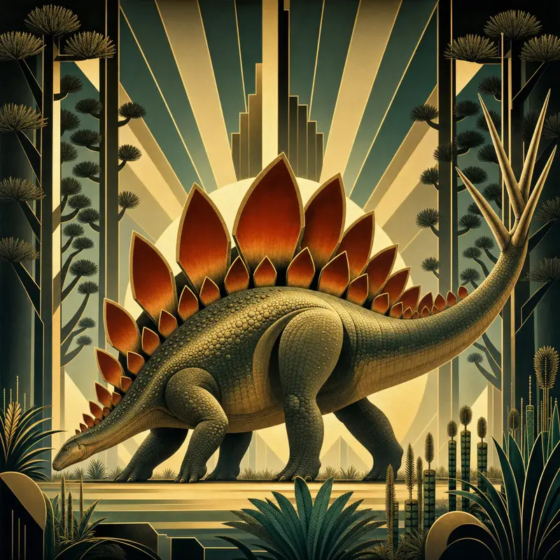 Stegosaurus — Art Deco