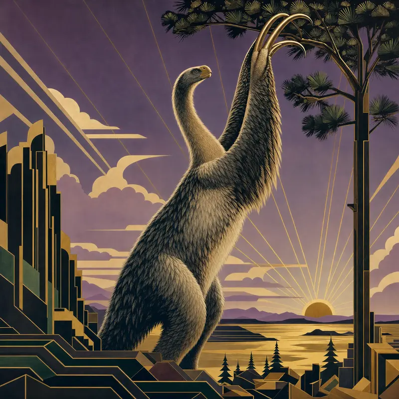 Therizinosaurus — Art Deco