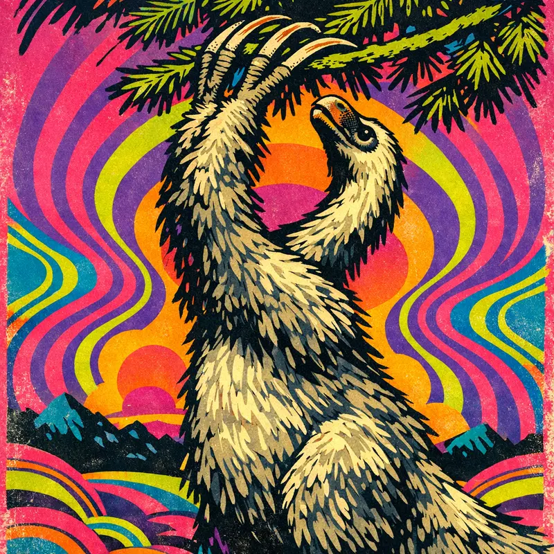Therizinosaurus — Neon Pop