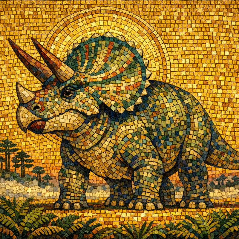 Triceratops — Byzantine Gold