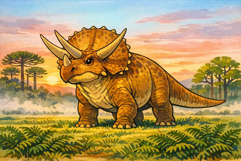 Triceratops — Golden Age Cel