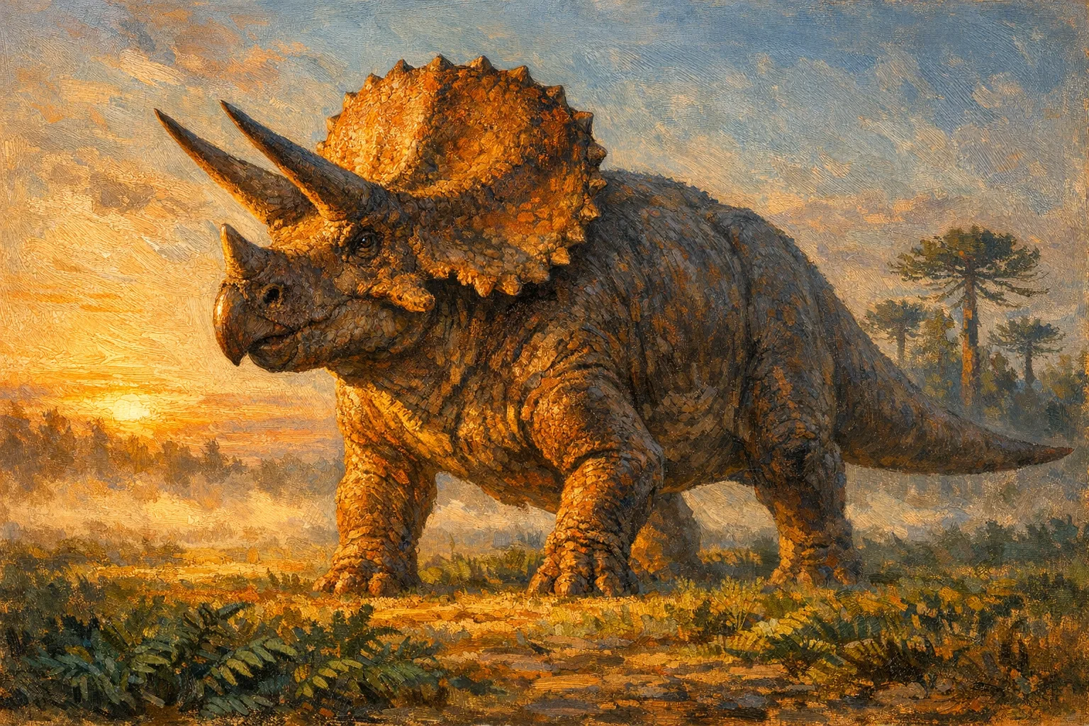 Triceratops — Museum Paleoart