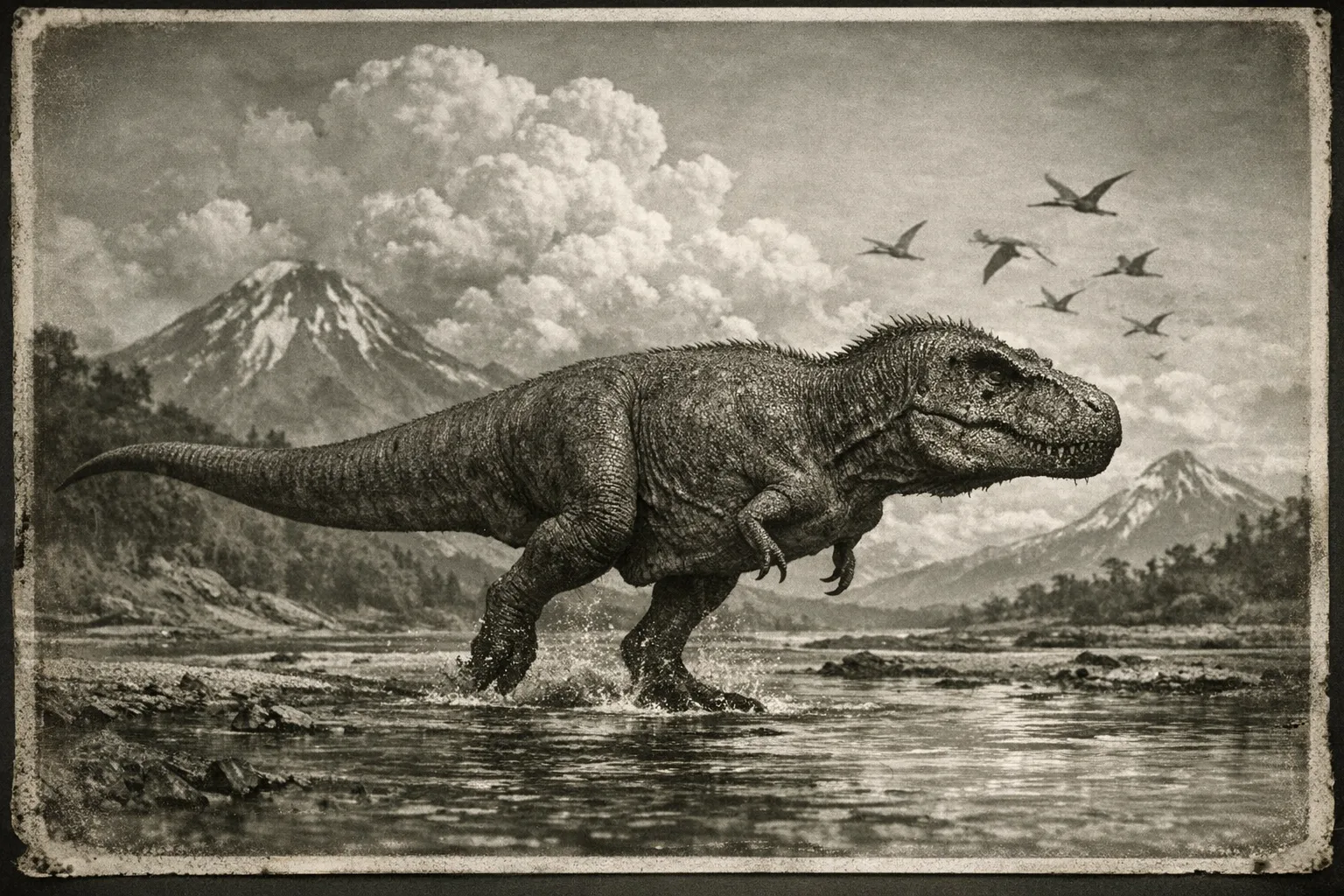 T. rex — Archive Plate: Collector's silver-gelatin expedition plate