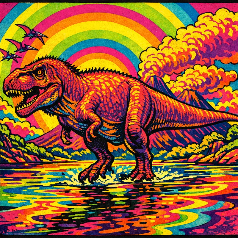 T. rex — Neon Pop