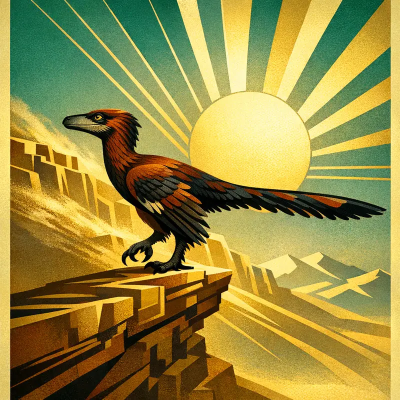 Velociraptor — Art Deco